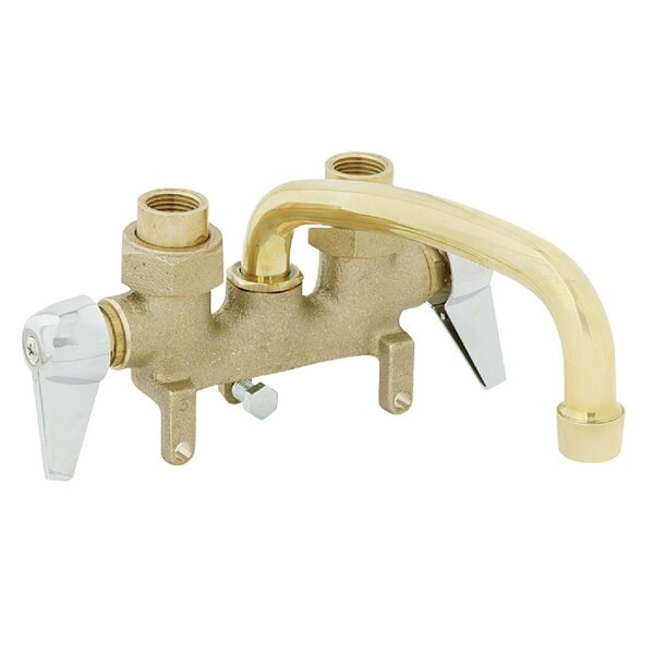 B&K Chrome-Plated Handles 3-3/8 In. Center Distance Rough Brass Laundry Faucet 125-001